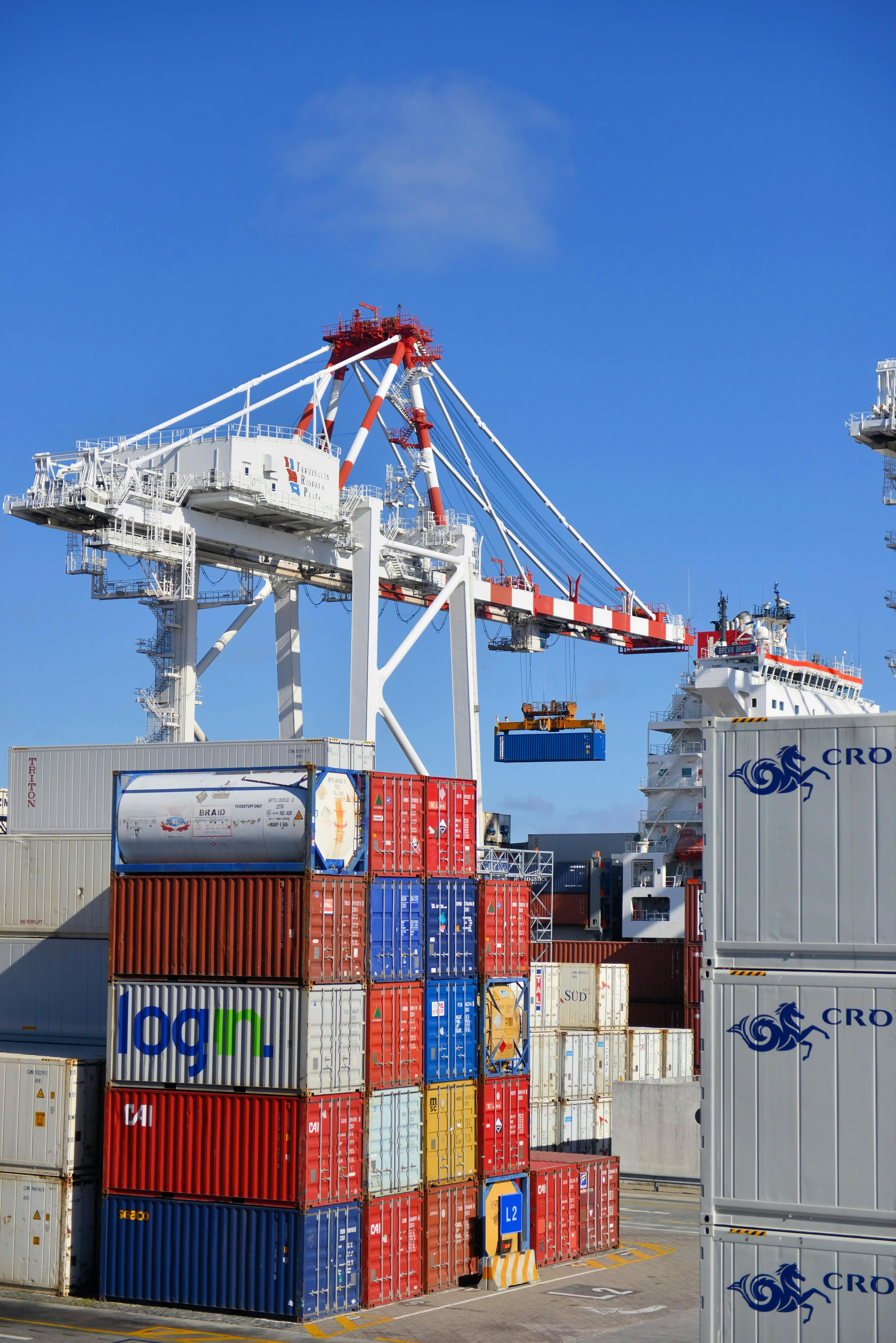 Container loading โ port crane operations