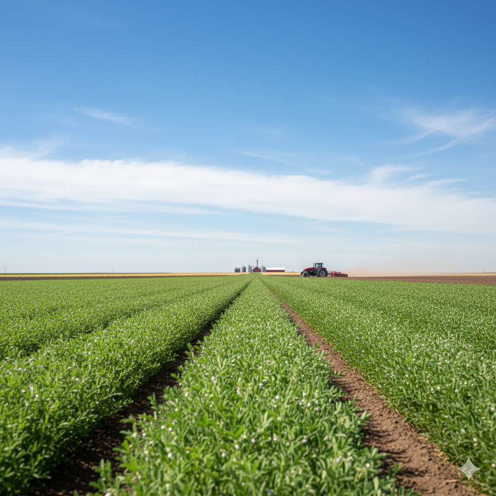 Saskatchewan lentil farm